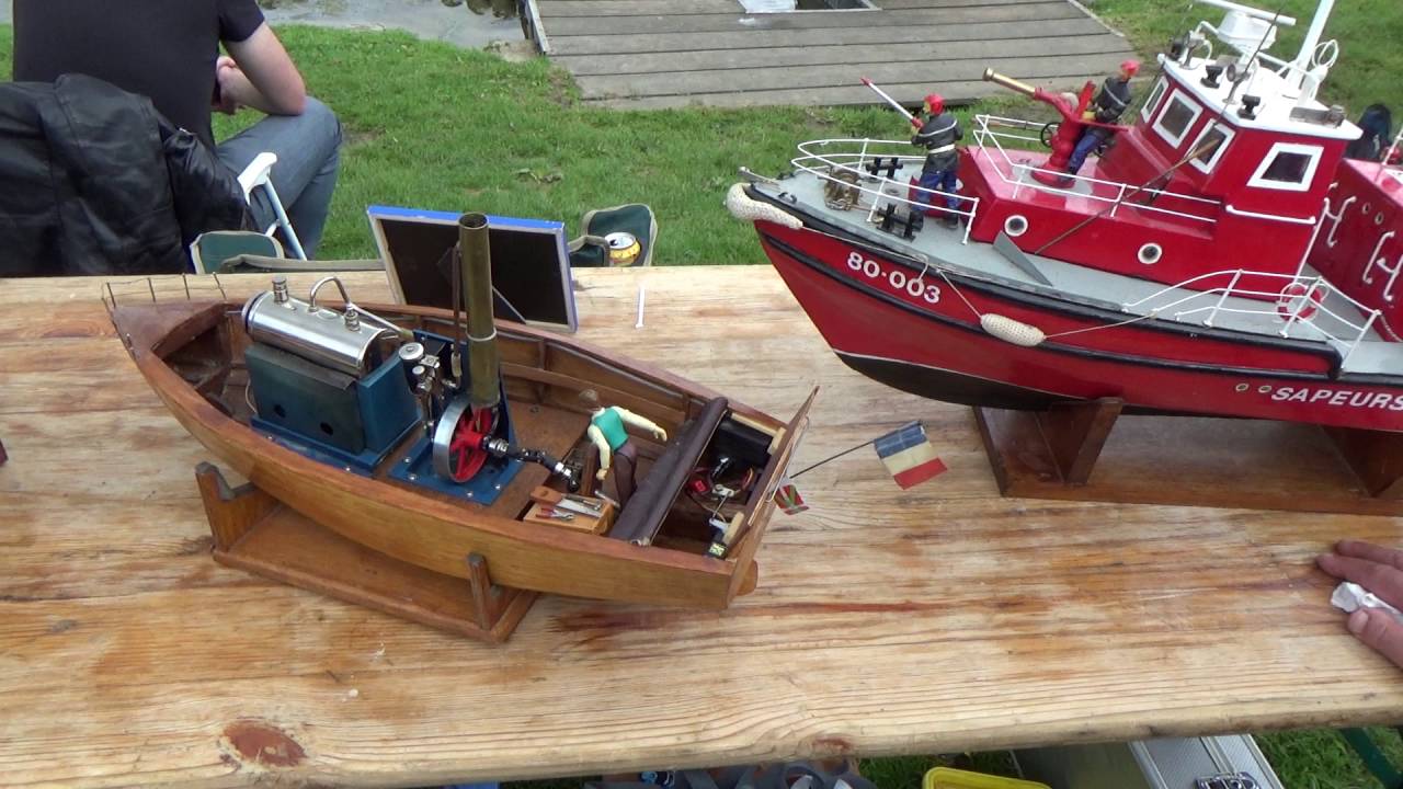 La chaloupe à vapeur Lady-Maria de Pierre en Wilesco D52 (Steam lauch / Dampfbarkasse) LACMN 2016 RC
