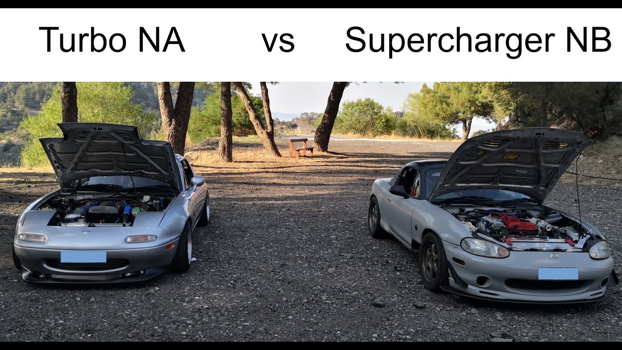 mx5 supercharger vs turbo at racetrack
