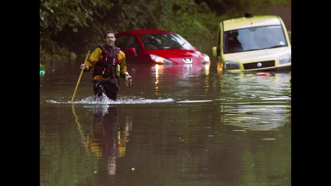 Unleashing the Drainer Unclogging Storm Drains to Rescue Major Roadway Floods! Flash Flooding Street