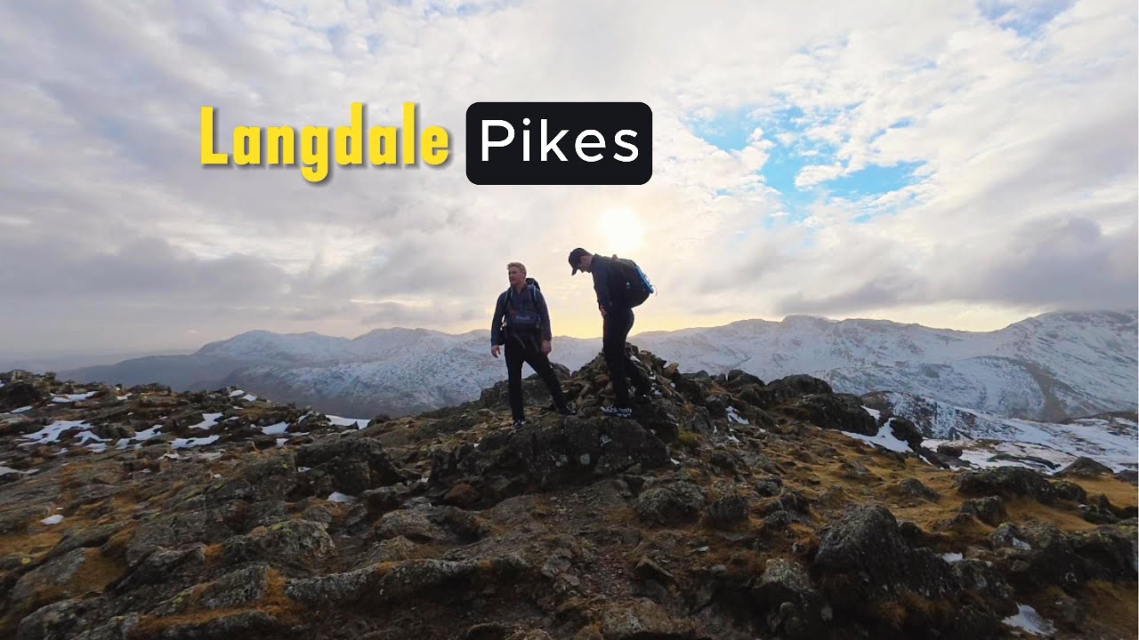First hike of 2026! This route was tough going in the snow! S1 - E1 🎒Central Fells (Langdale Pikes)