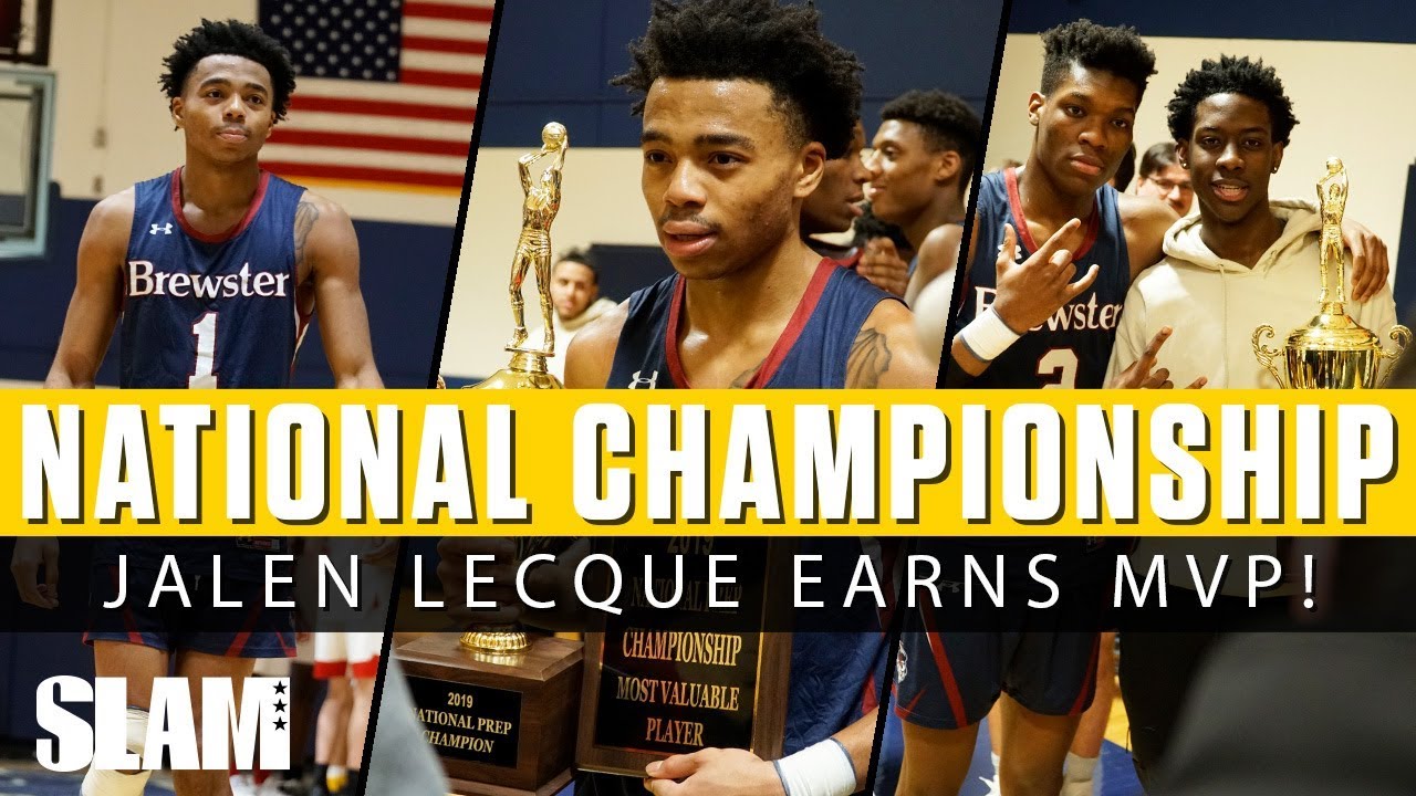 Jalen Lecque EARNS MVP of National Championship! 😈