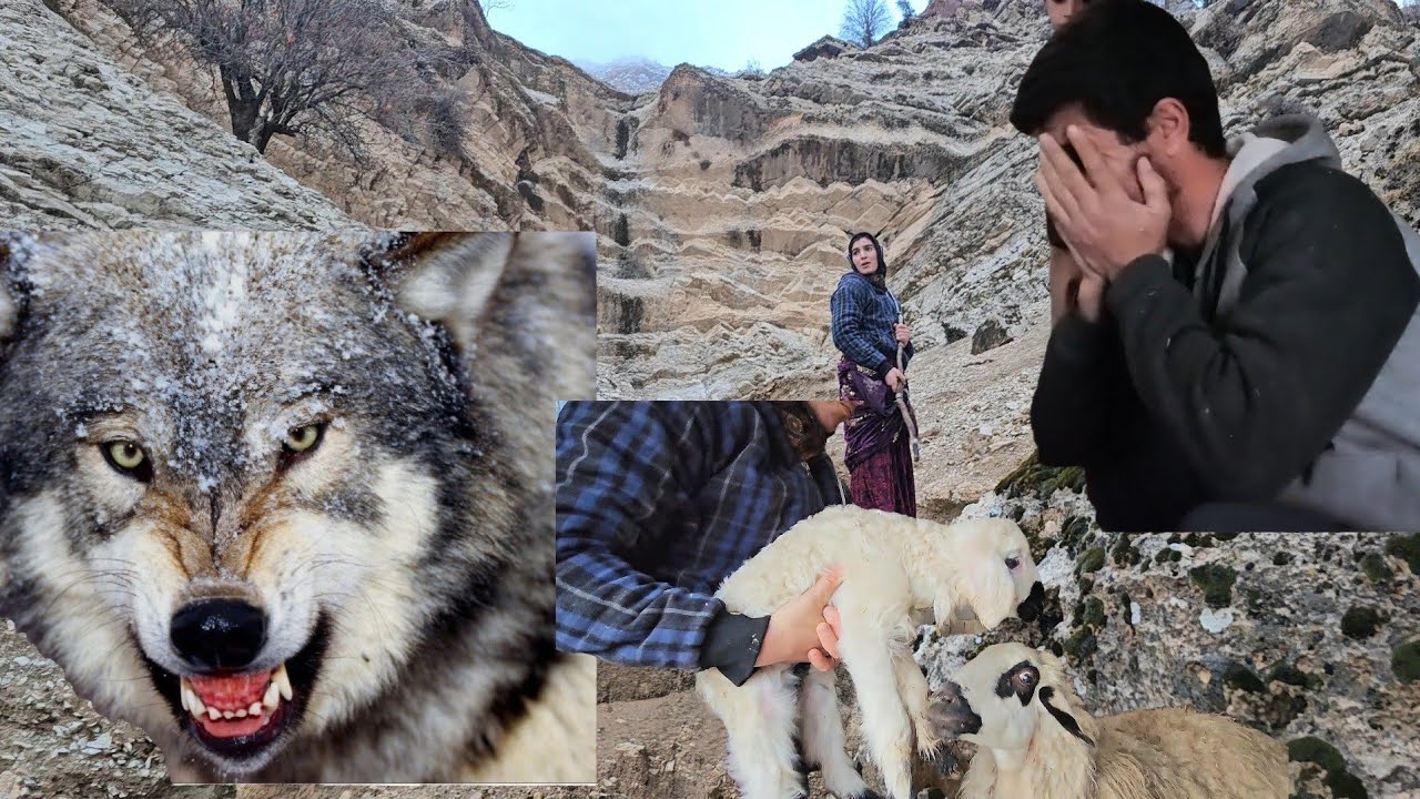 Chaos at Home 😟 | Haidar’s Absence, the Search for the Lost Lamb 🐑🔍 and a Wild Wolf-Dog Attack 🐺🌙