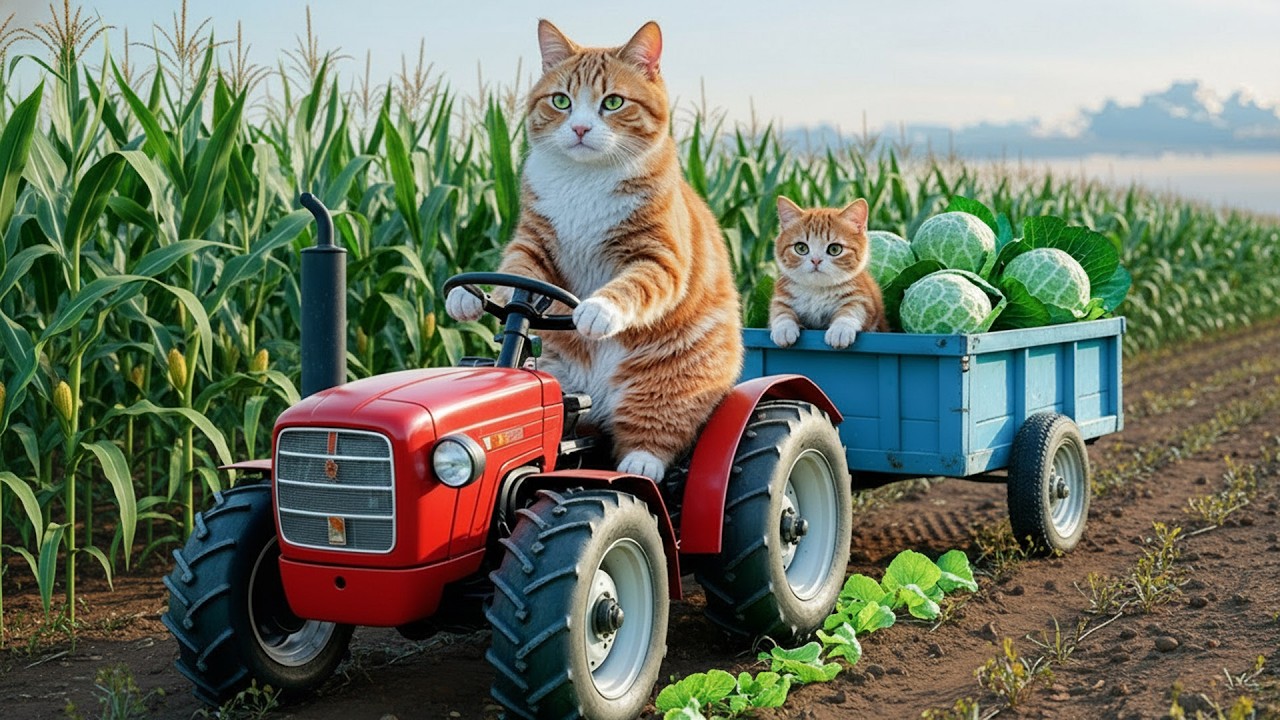 Mama Cat Falls While Harvesting&hellip; Kitten Rushes Her to the Hospital ❤️🐱