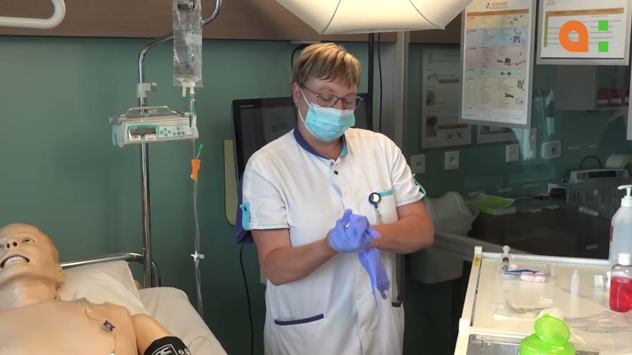 Poortkatheter: chemopomp afsluiten