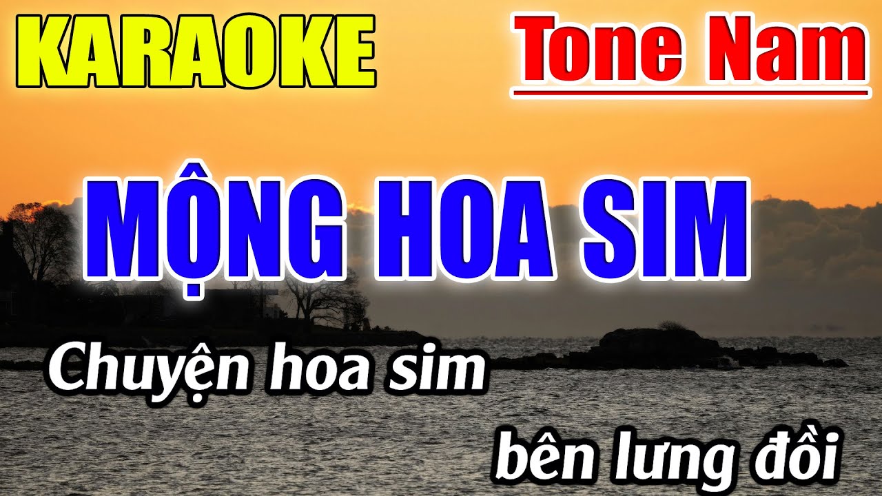 Mộng Hoa Sim ( Nhạc Sống Rumba ) Karaoke Tone Nam ( Fm ) Karaoke Lâm Beat - Beat Mới