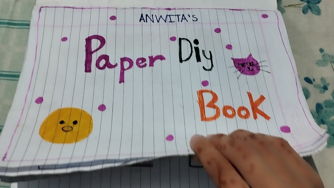 Introducing my paper diy book 🥰🥰🥰 , asmr part 1 #diycraft #baekkumpaperdiy