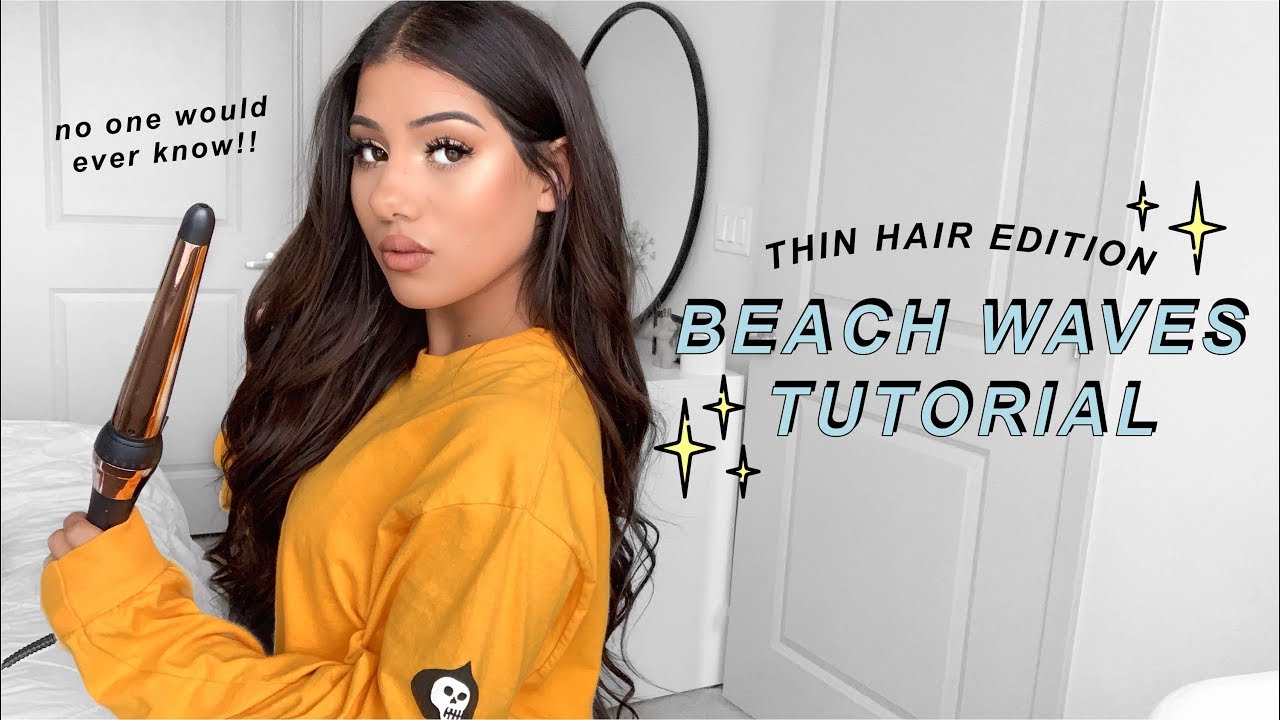 BEACH WAVES TUTORIAL FOR THIN HAIR | Zoe Cavey