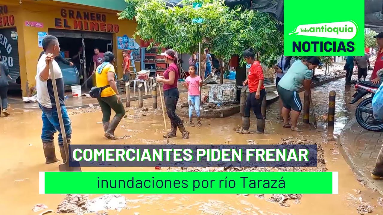Comerciantes piden frenar inundaciones por río Tarazá - Teleantioquia Noticias