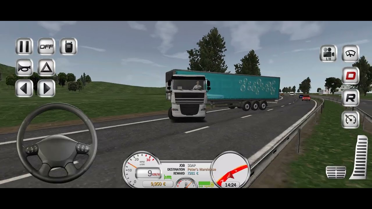 Flatbed truck McQueen transportation with truck driver game new year #games #carracing 