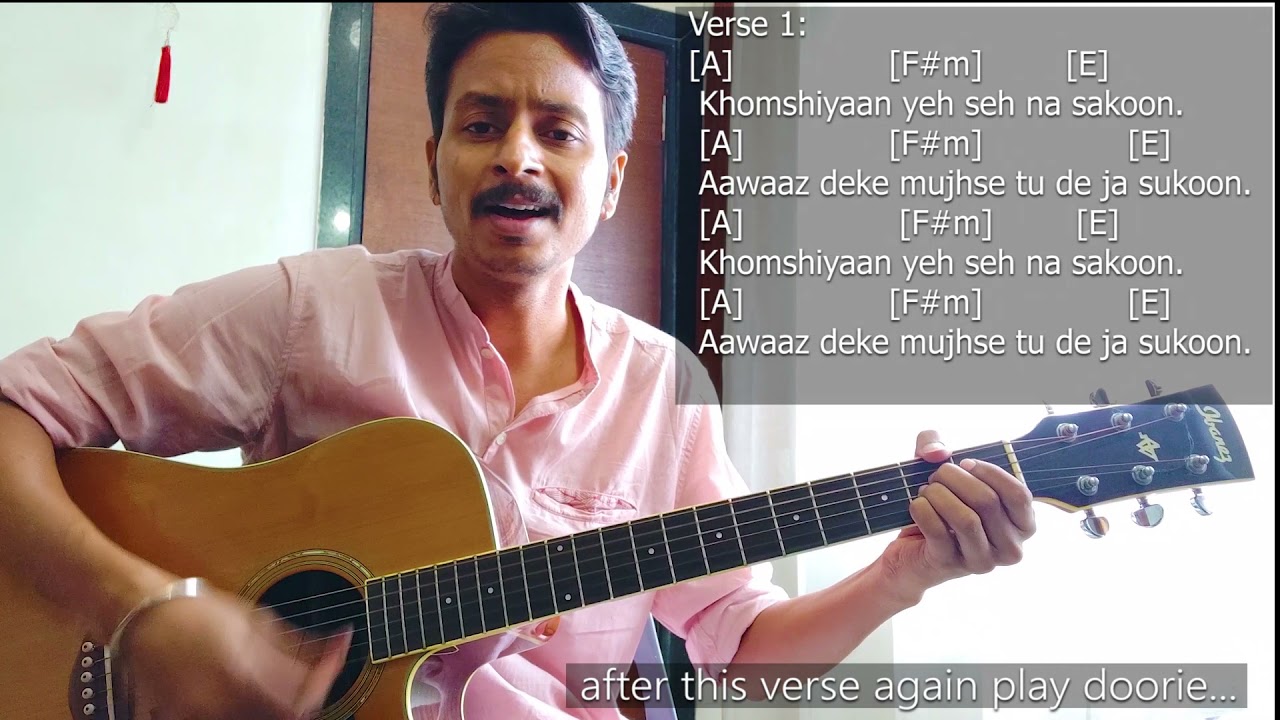 Doorie Atif Aslam  Guitar Lesson | Strumming & Chords | Sing & Play