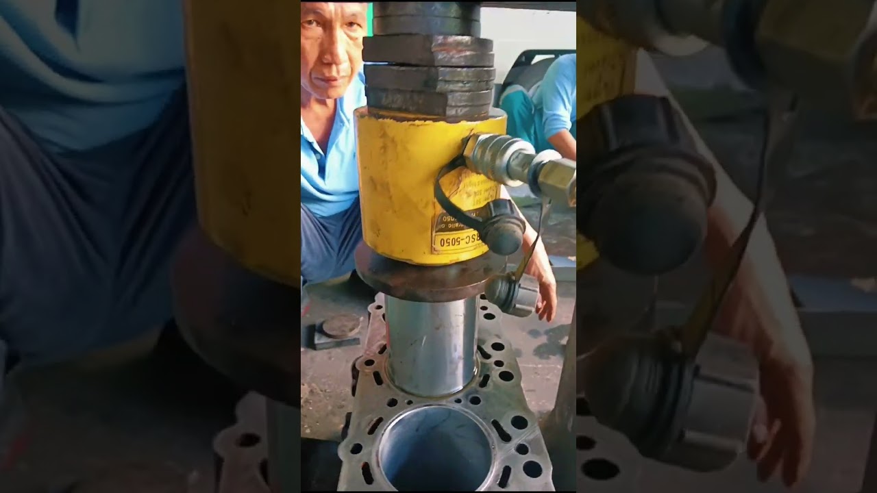 INSTALL LINER 4JB1 ENGINE