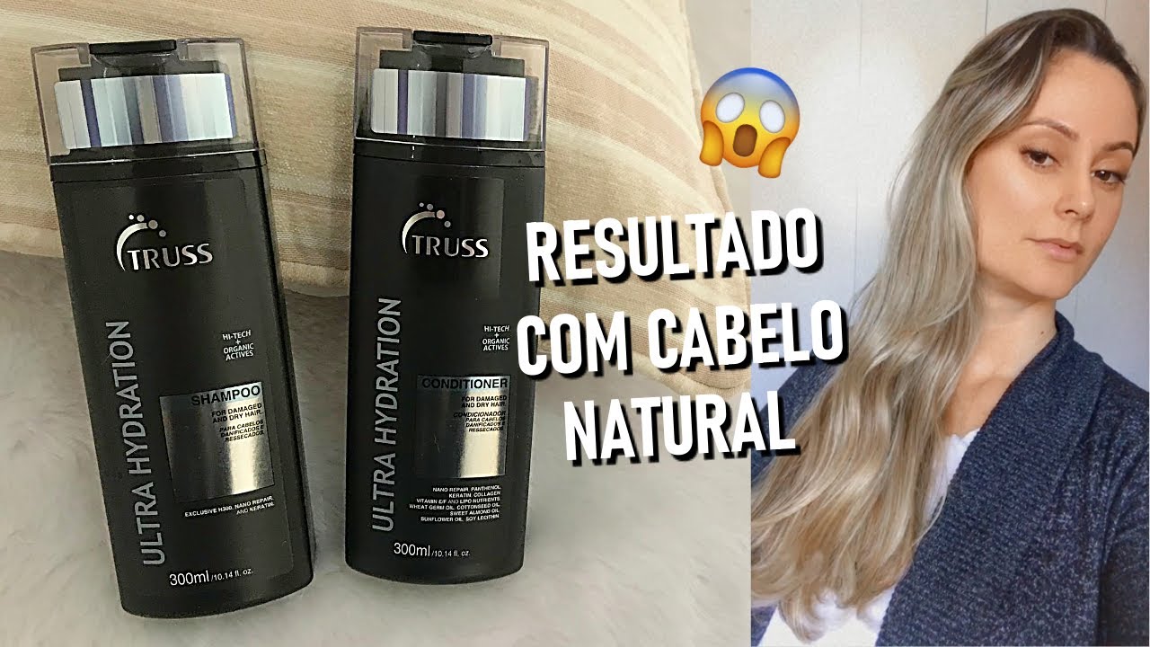 ULTRA HYDRATION TRUSS SHAMPOO E CONDICIONADOR -  Resultado com cabelo seco naturalmente!!