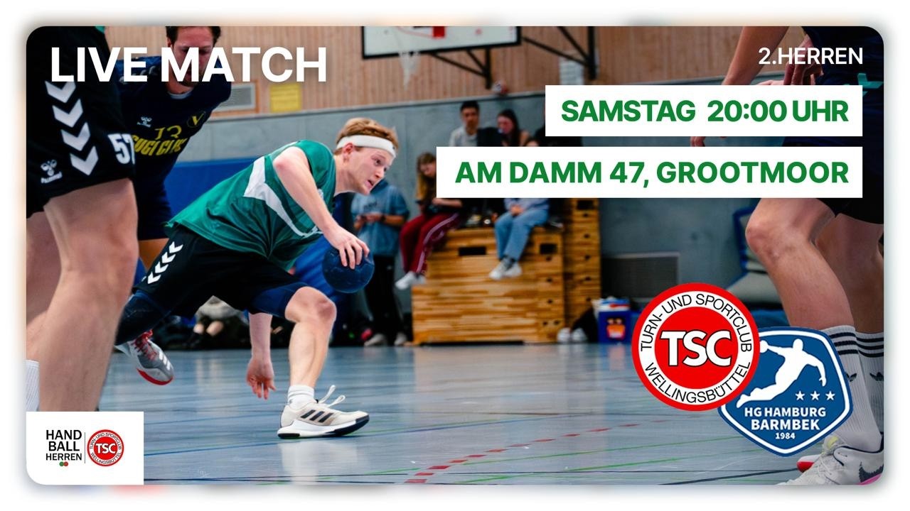 TSC Wellingsbüttel 2 vs HG Hamburg-Barmbek 7 (Männer Kreisliga Hamburg HHV 25/26)