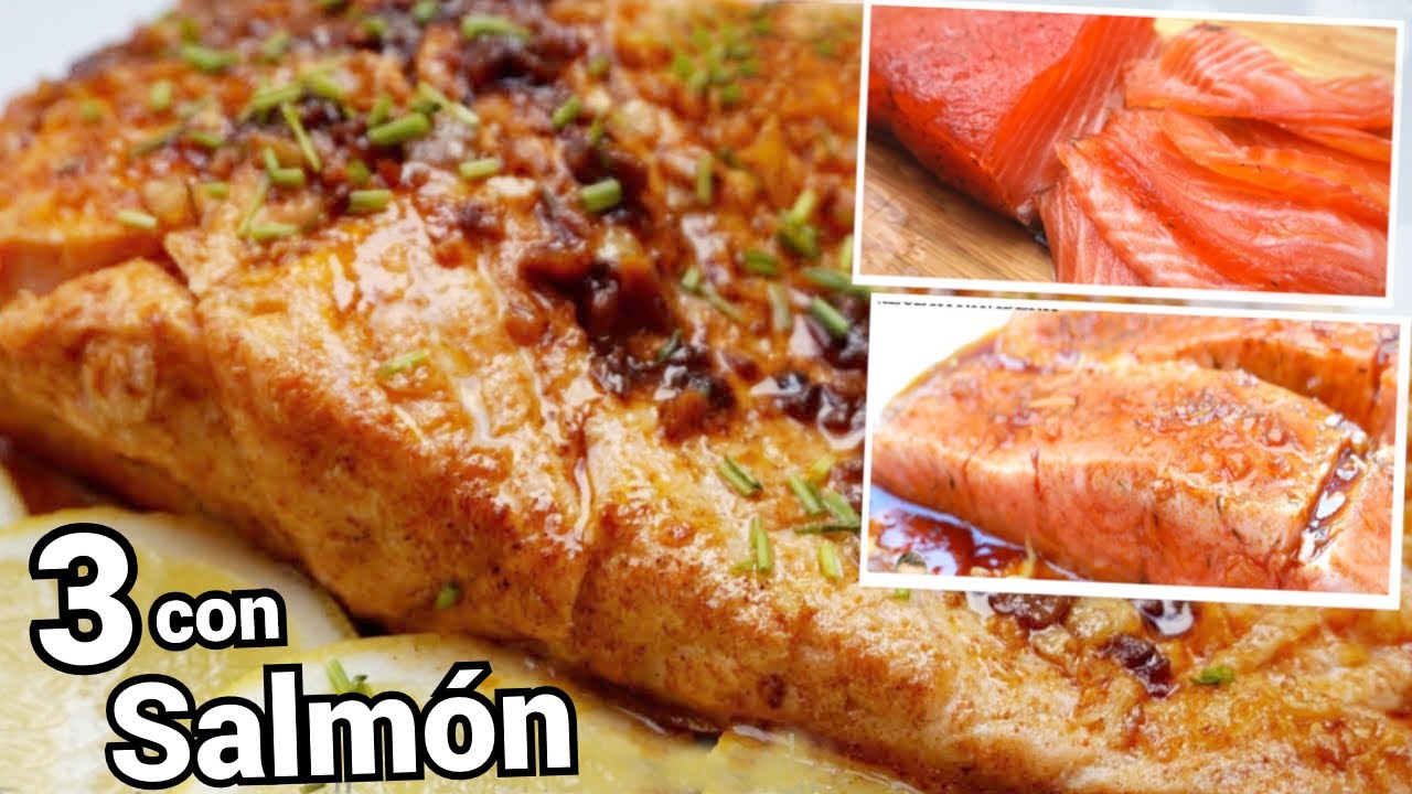 3 FORMAS INCREIBLES DE COCINAR SALMÓN  🍣😋 FÁCILES y RÁPIDAS (LAS 3 MEJORES recetas)
