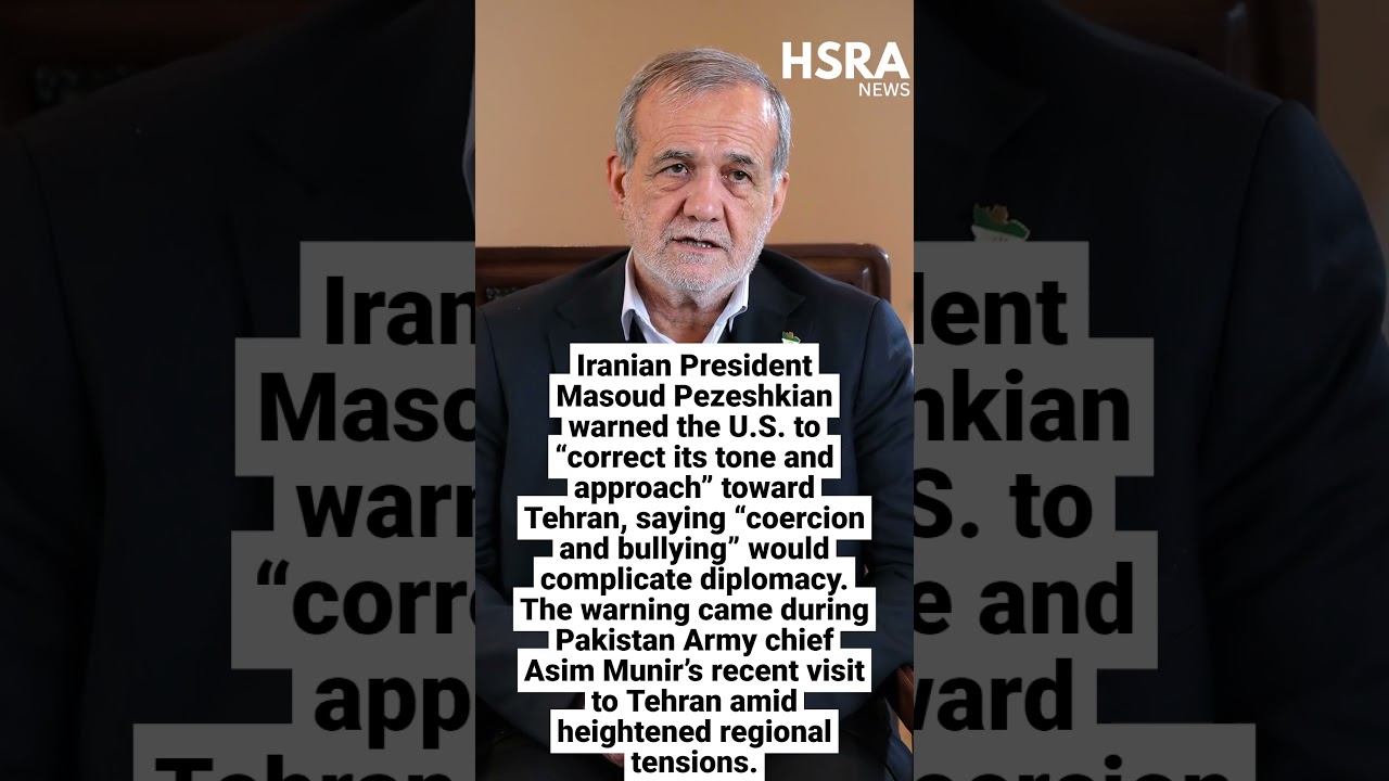 Iran Warns U.S. &lsquo;To Correct Its Tone&rsquo; as Pakistan Army Chief Visits Tehran #shorts #breakingnews