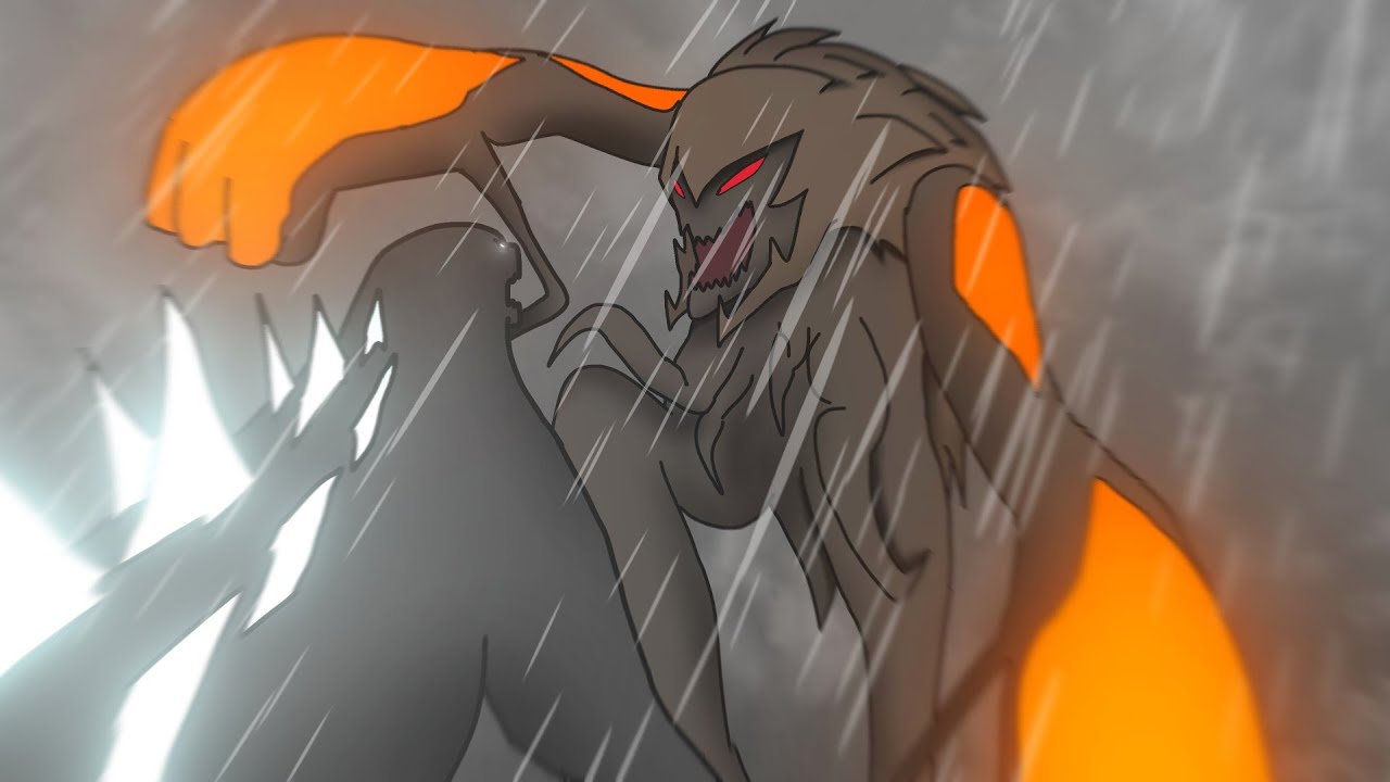 Dagon vs MUTO Prime - Ancient Battle | 2D Animation
