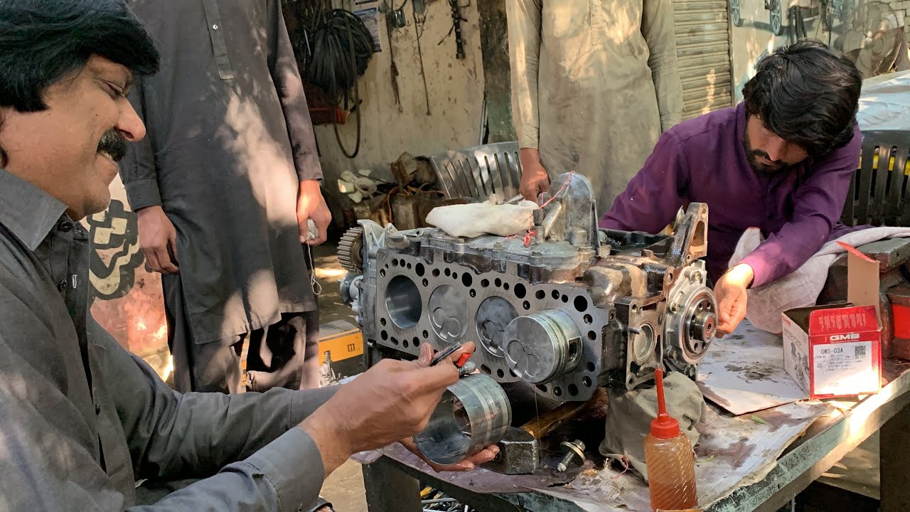 Toyota engine 2L-T turbo diesel Project Complete | 2L-T Turbo Engine Overhaul | Chaudhry Motors Work