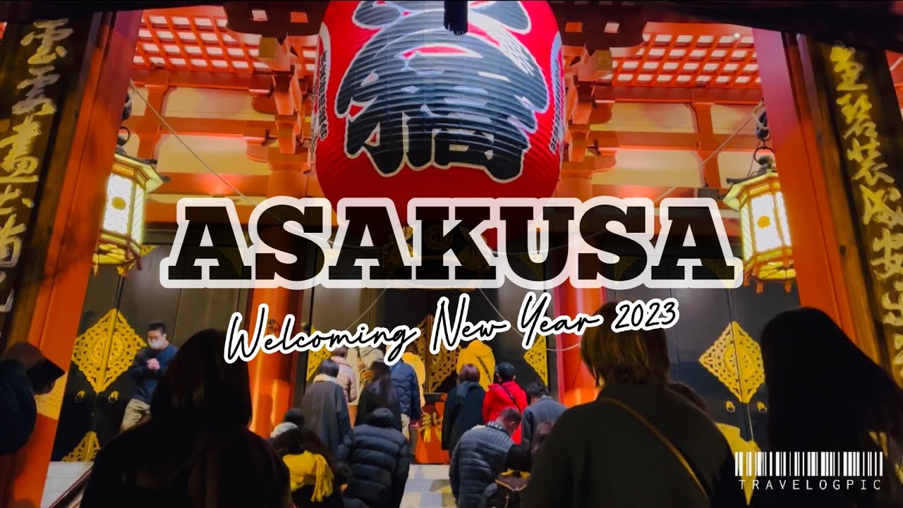 [Japan Night Walk] A day before New Year 2023 at Asakusa | Sensoji Temple | ASMR Walking in Japan