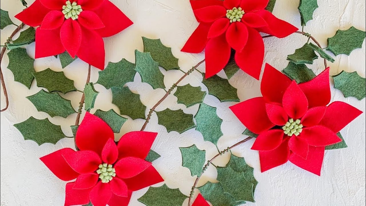 How to Make a Felt Flower Poinsettia