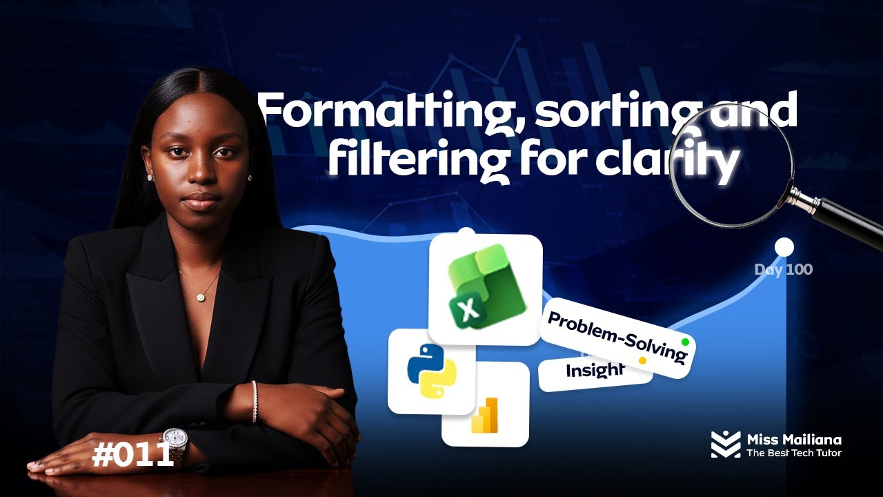 11/100 Days of Data: Data Cleaning in Excel — Filtering, Sorting, and Formatting