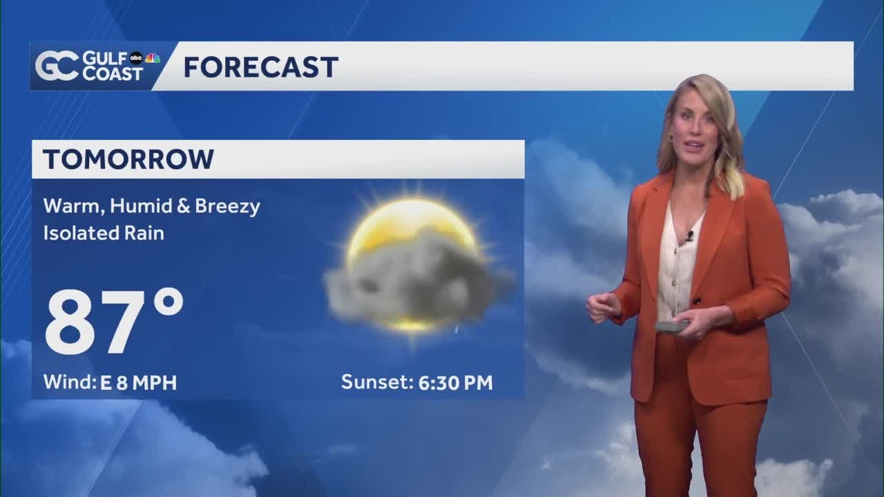 Summer like showers possible Thursday afternoon in Southwest Florida