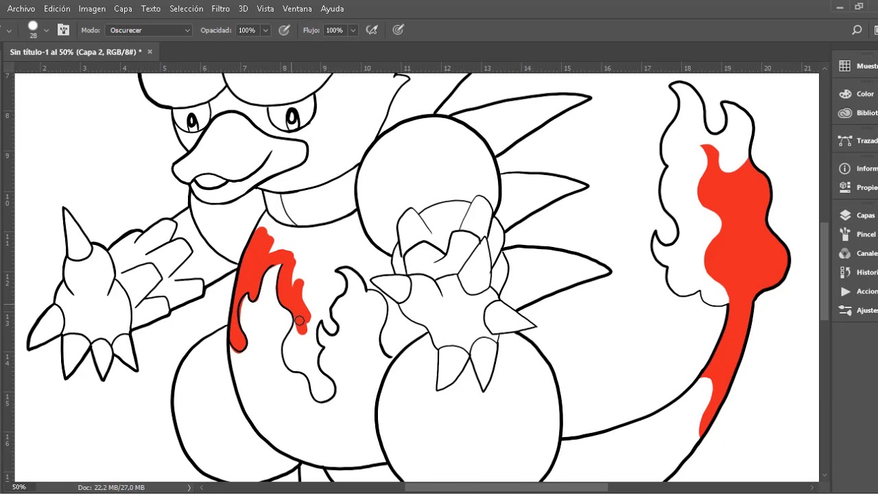speed painting - magmar Pokemon