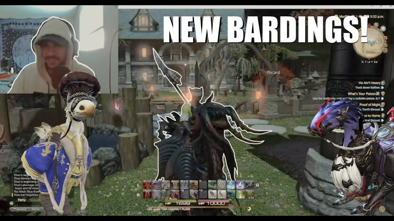 Trying on New Bardings for My Chocobo! |  Final Fantasy 14