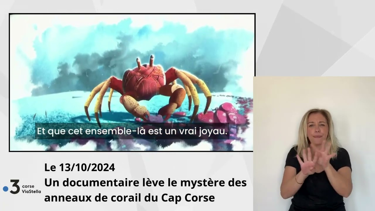 13.10.24 Un documentaire lève le mystère des anneaux de corail du Cap Corse
