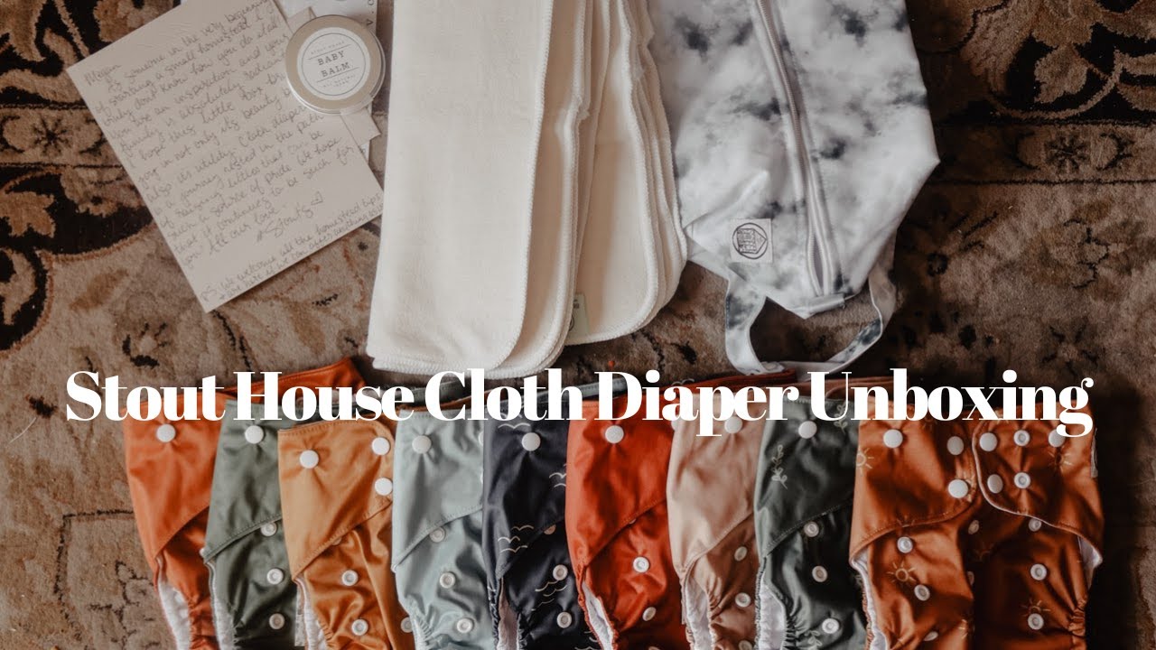 Stout House Cloth Diaper Unboxing | Pocket Diapers, Natural Fiber Inserts & Doublers | Zero Waste