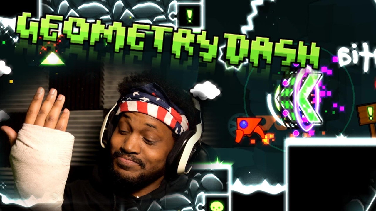 I BROKE MY HAND.. PLUS RAGE GAME.. IT'S LIT | Geometry Dash #19 (2.1 UPDATE)