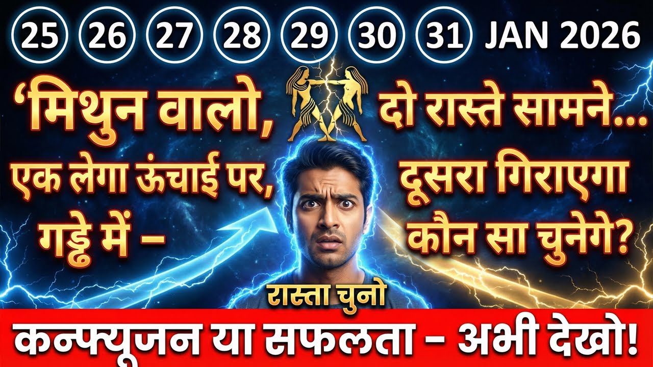 मिथुन राशि - दो रास्ते सामने... कौन सा चुनेगे? ⚡ | Chandra Rashi Mithun Weekly Rashifal 🔮🌟