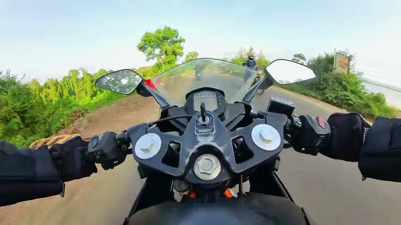 KTM RC 200 BS3 Khadakwasla dam. #ktmrc200 #sundayride #morningride