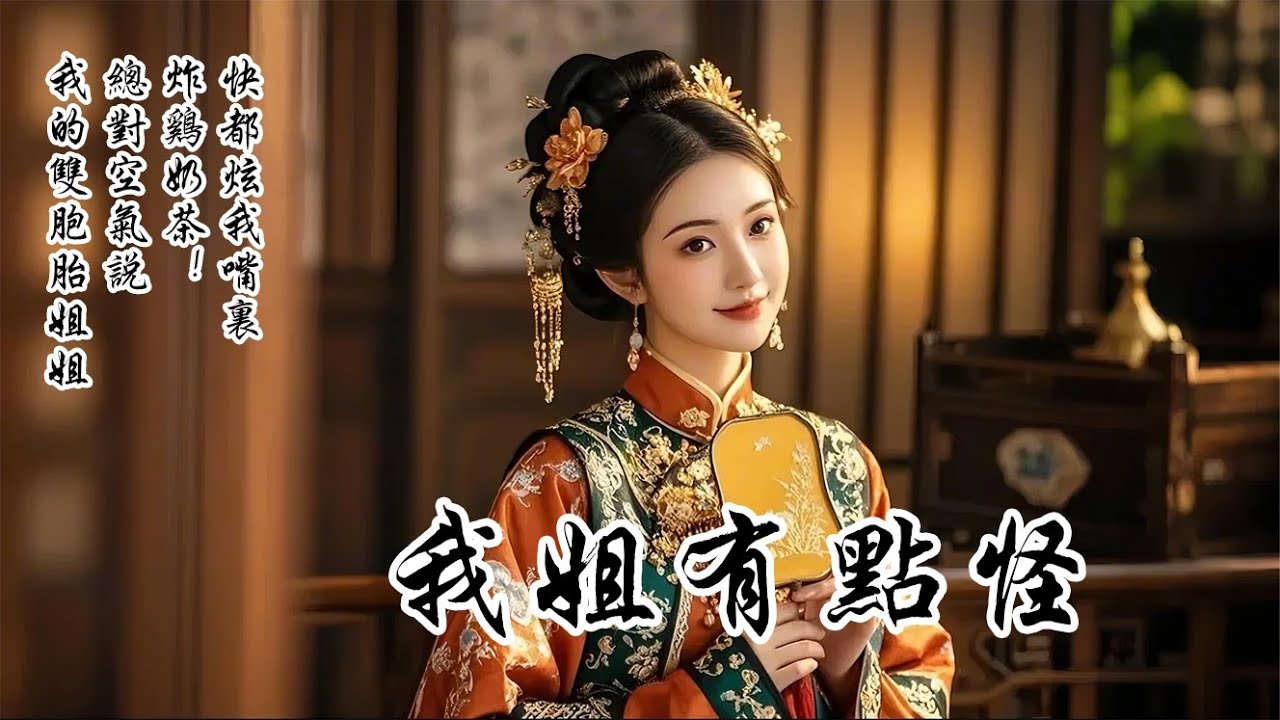 【我姐有點怪】我一出生便不哭不鬧。因為這是我第二次做人。我覺得我已經夠古怪了，沒想到雙胎姐姐更古怪。她對着空氣張牙舞爪，滿眼痴狂。「好大一碗麻辣燙，我踏馬吃吃吃。哇，還有一杯芋泥波波奶茶，我喝喝喝。」