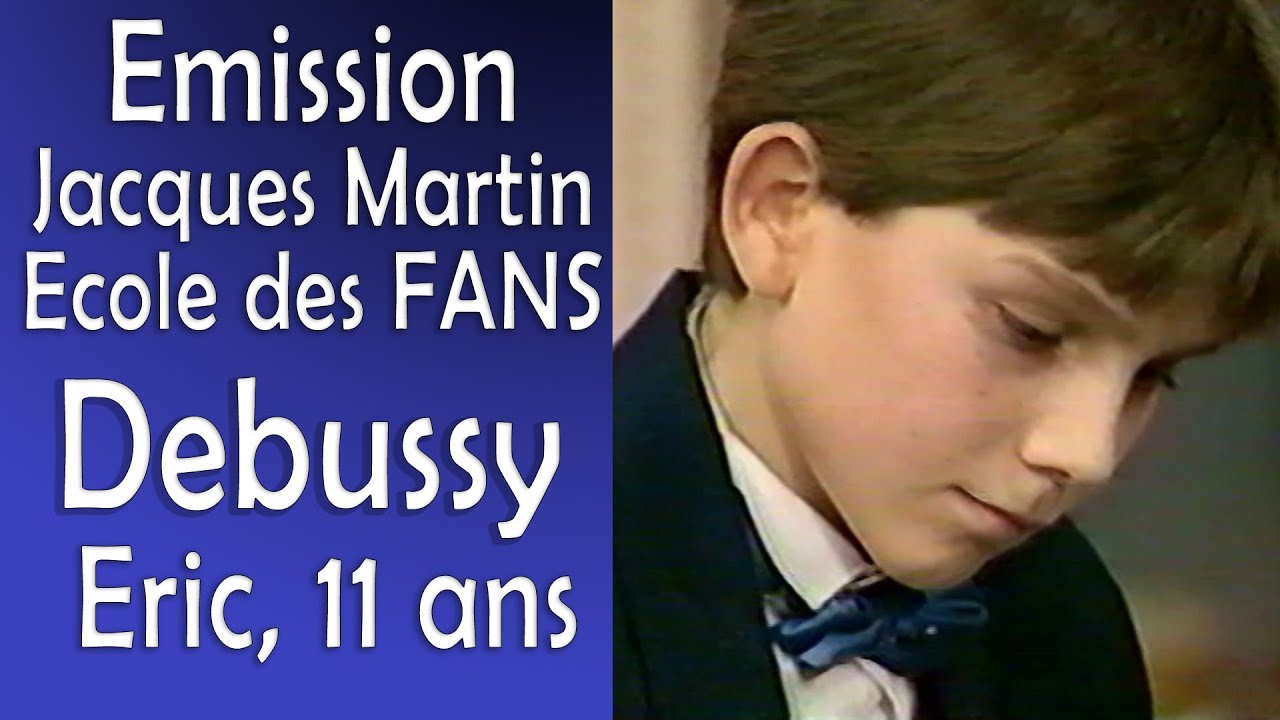 Emission Jacques Martin Ecole des fans, Debussy Reflet dans l'eau. Georges Prêtre invité.