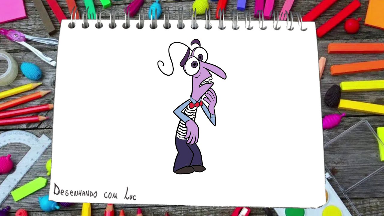 Como Desenhar Medo de Divertidamente 2 Passo a Passo
