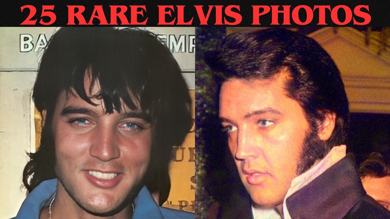 25 BEAUTIFUL RARE ELVIS PRESLEY PHOTOS. Music Recorded By Me.