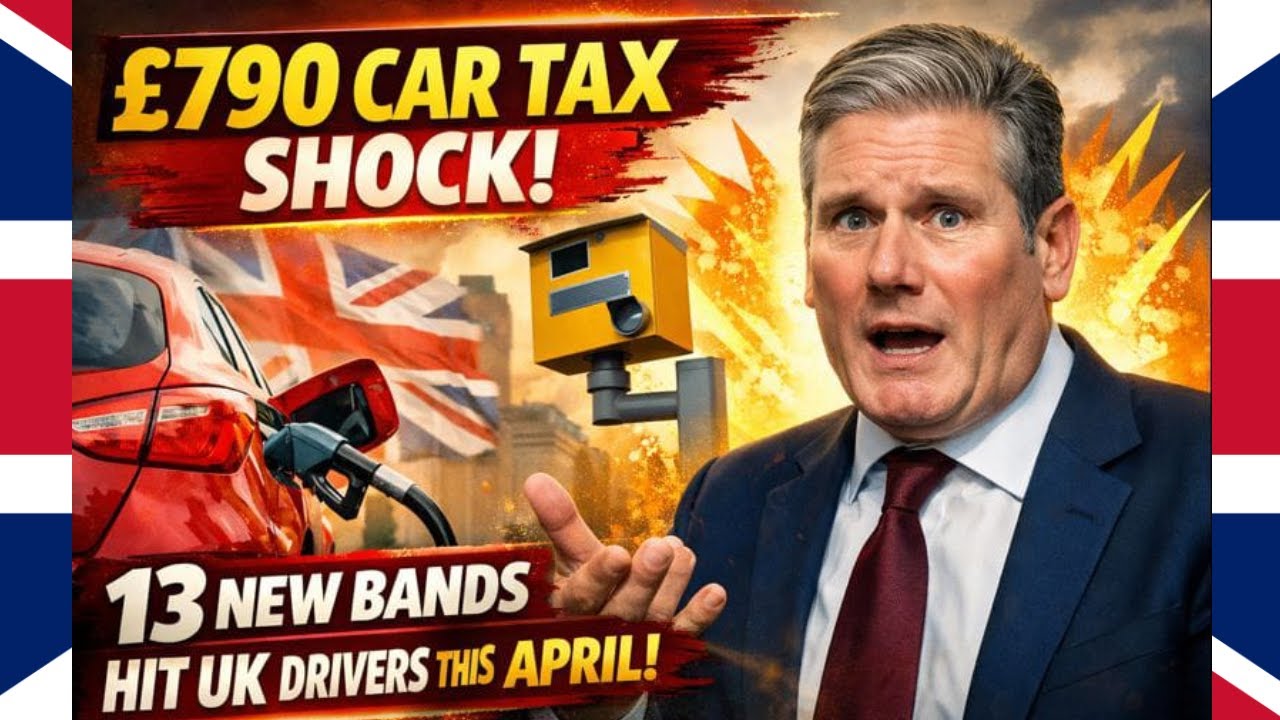 £790 Car Tax Shock! 13 New Bands Hit UK Drivers This April!