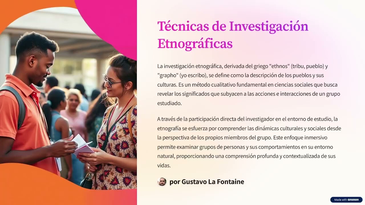 T&eacute;cnicas en la etnograf&iacute;a. Una breve introducci&oacute;n