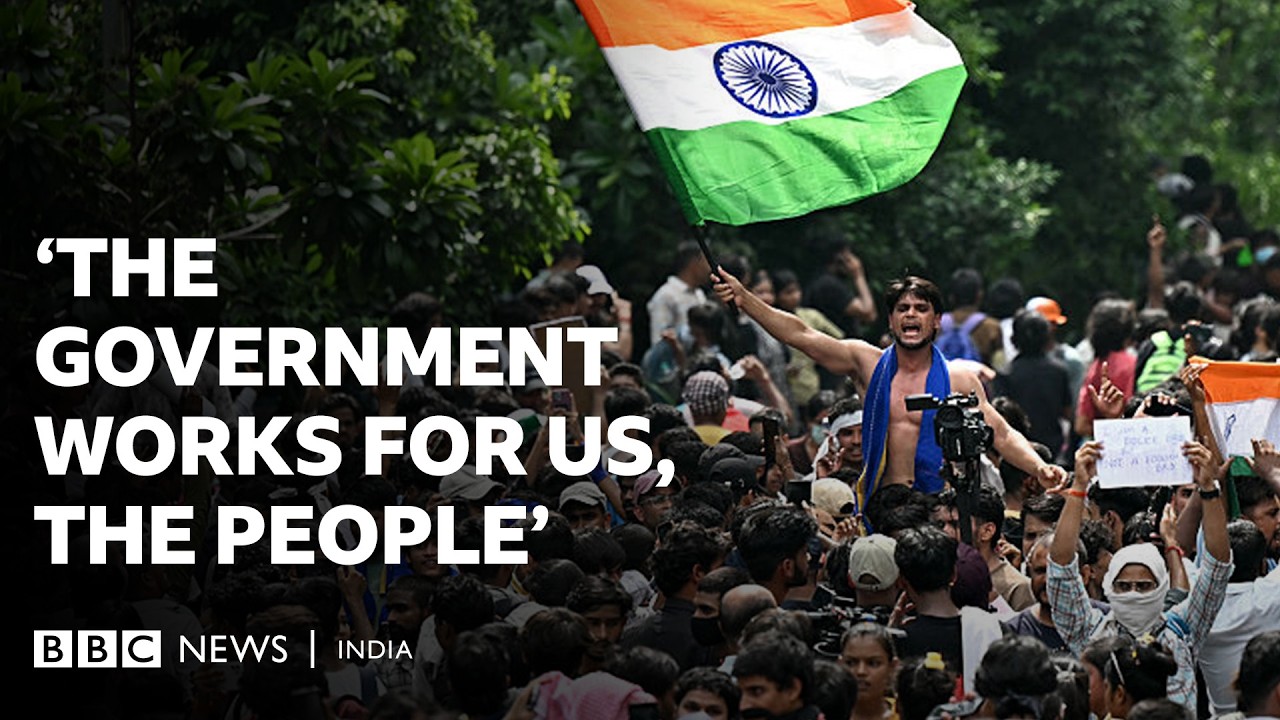The day India's youth protesters celebrated a minister's resignation | BBC News India
