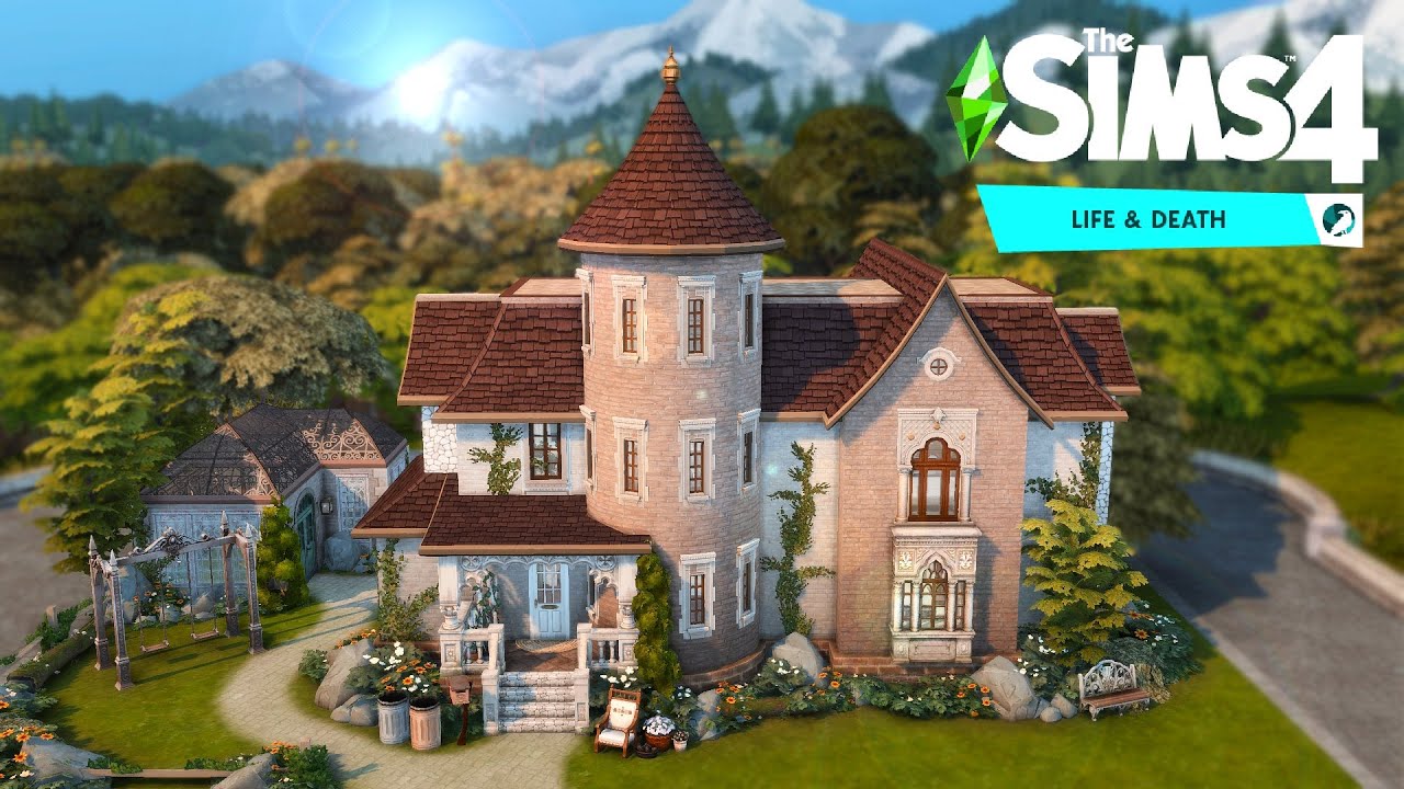 Life & Death Family Manor in Ravenwood | New Expansion Pack (no cc) The Sims 4 Speed Build