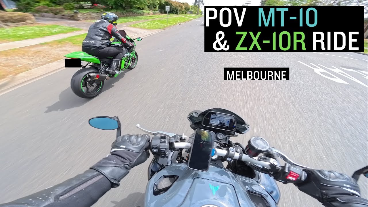 POV Yamaha MT-10 & Kawasaki ZX-10R Ride - Outer Melbourne, Australia
