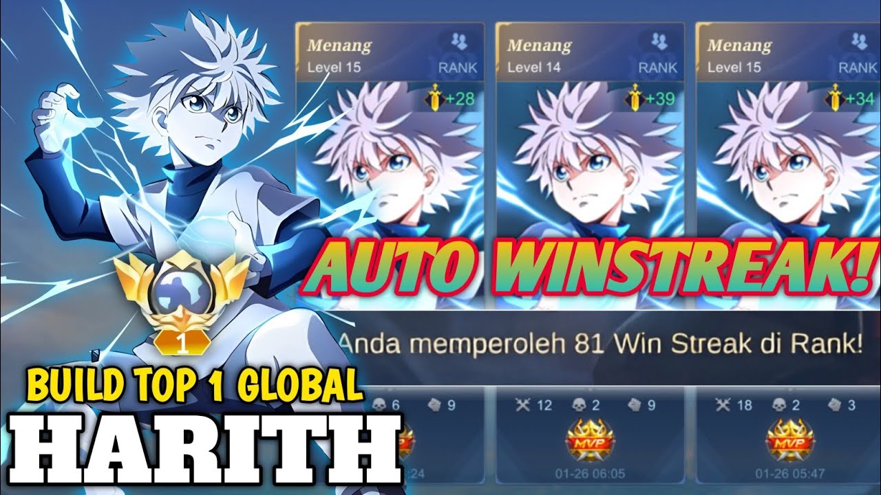 TOP GLOBAL HARITH TUTORIAL BERMAIN HARITH DI META SEKARANG! (AUTO WINSTREAK) - MLBB