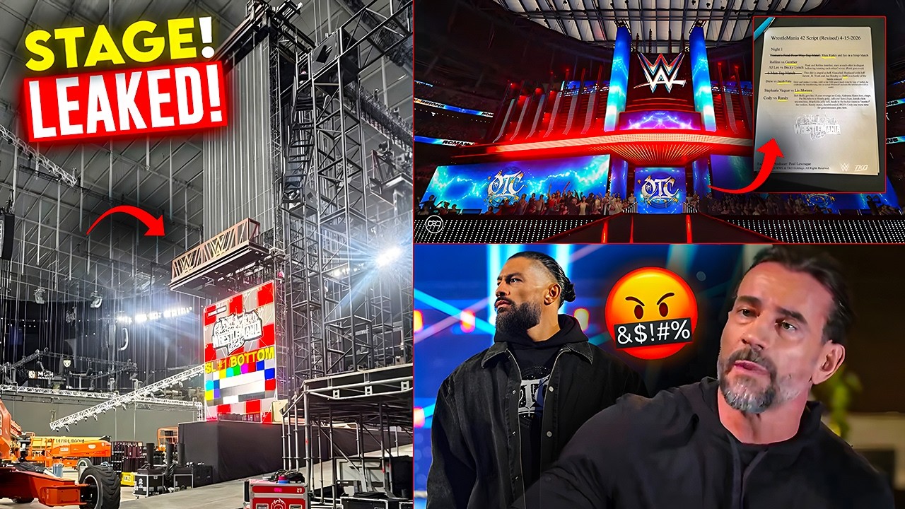 WrestleMania 42 STAGE LEAKED! MASSIVE STAGE | Punk ANGRY On Roman, WrestleMania 43 | WWE News
