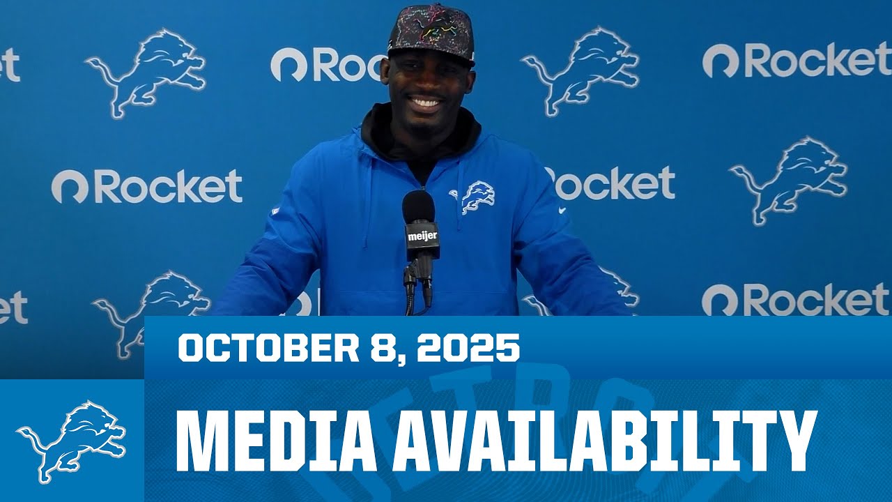 Detroit Lions assistant coaches meet with the media | October 8, 2025