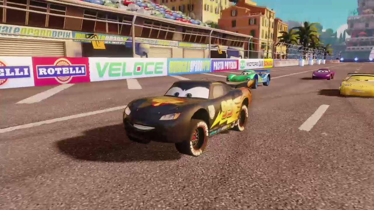 Cars 2 The Video Game - Carbon Fiber Lightning & Lightning McQueen Doing Missions!