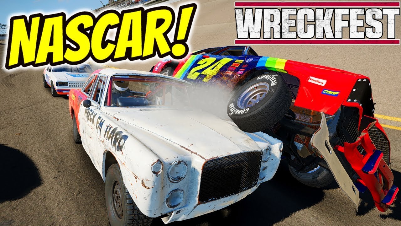 WRECKFEST NASCAR CRASHES AT TALLADEGA! | Next Car Game Wreckfest Gameplay