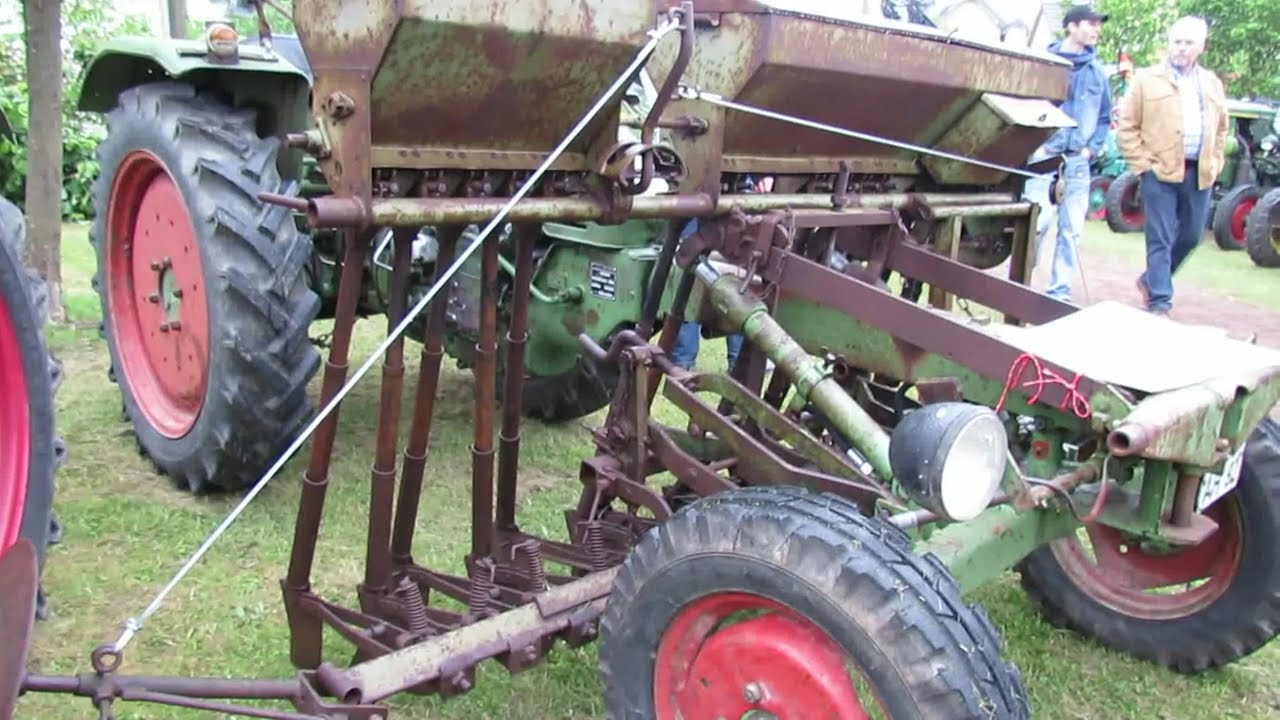 Oldtimer - Fendt Sämaschine. Ansicht