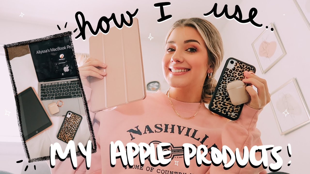 how I use my apple products in a college day! MacBook, iPad, iPhone XR, etc.
