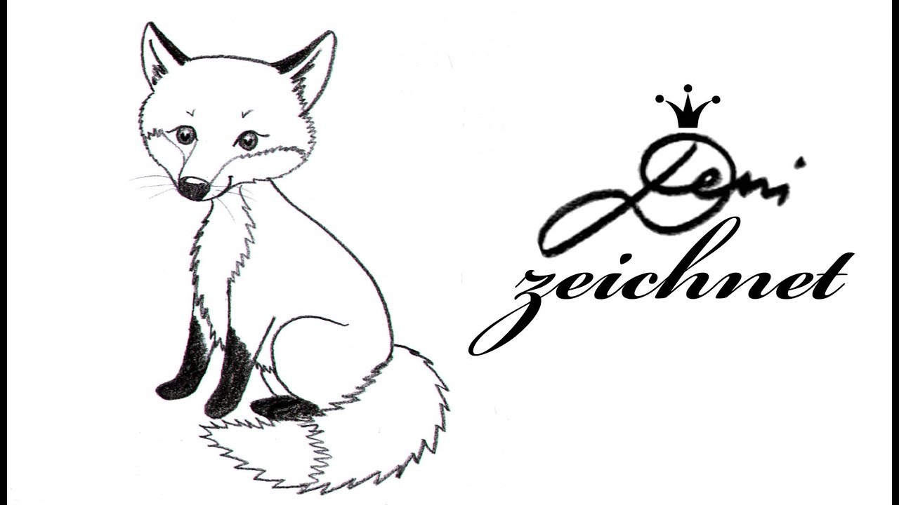 Fuchs zeichnen lernen für Kinder einfach 🦊 How to draw a fox for children easy, как се рисува лисица