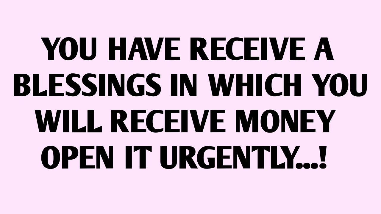 GOD SAYS: YOU HAVE RECEIVED MONEY OPEN THIS NOW OR LOSE IT ALL...